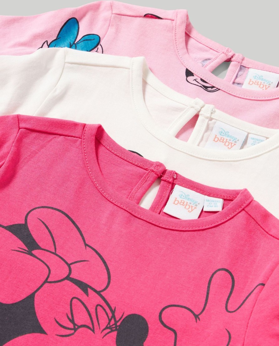 Neonata 9-36 Mesi Blukids Disney | Pack 3 T-Shirt Con Stampe Neonata