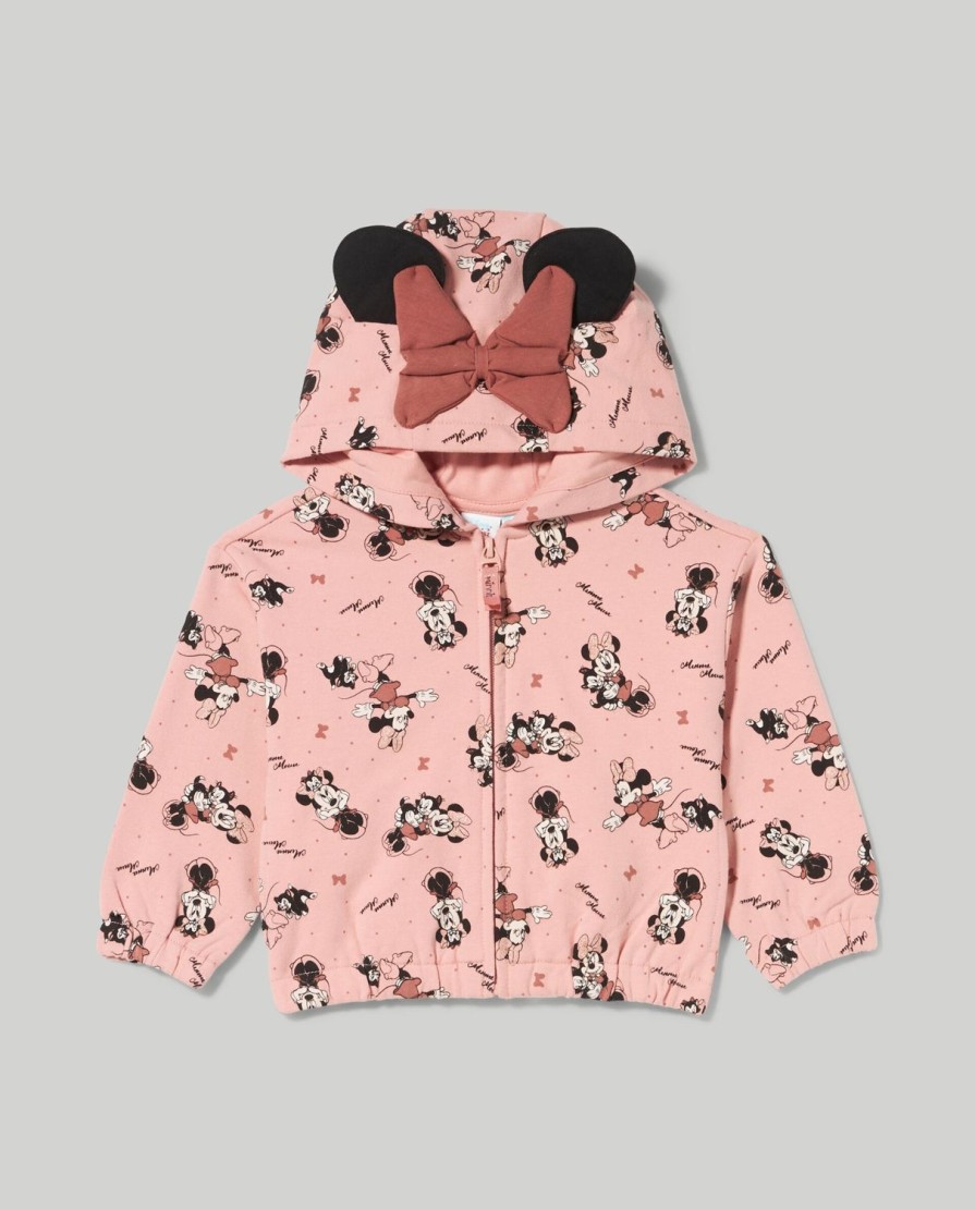 Neonata 9-36 Mesi Blukids Disney | Felpa Minnie Con Cappuccio Neonata