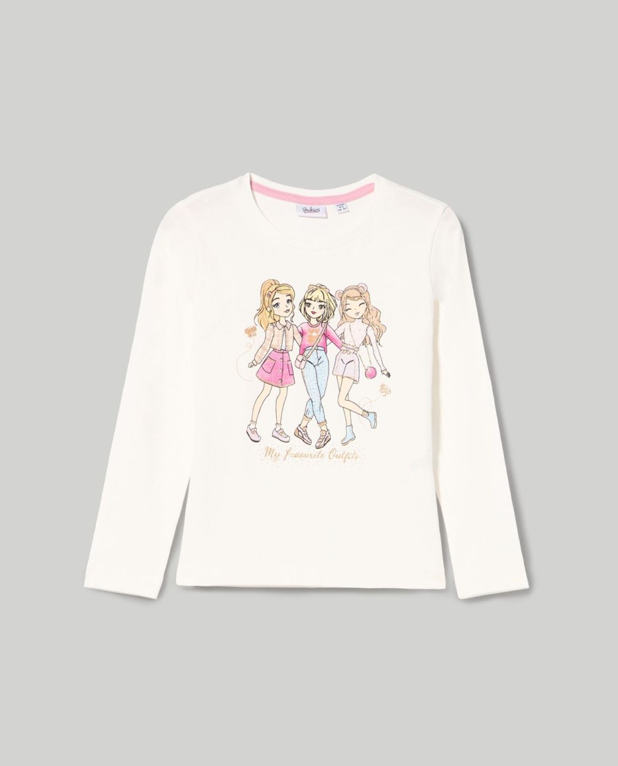 Bambini Blukids Magliette | T-Shirt In Puro Cotone Bambina