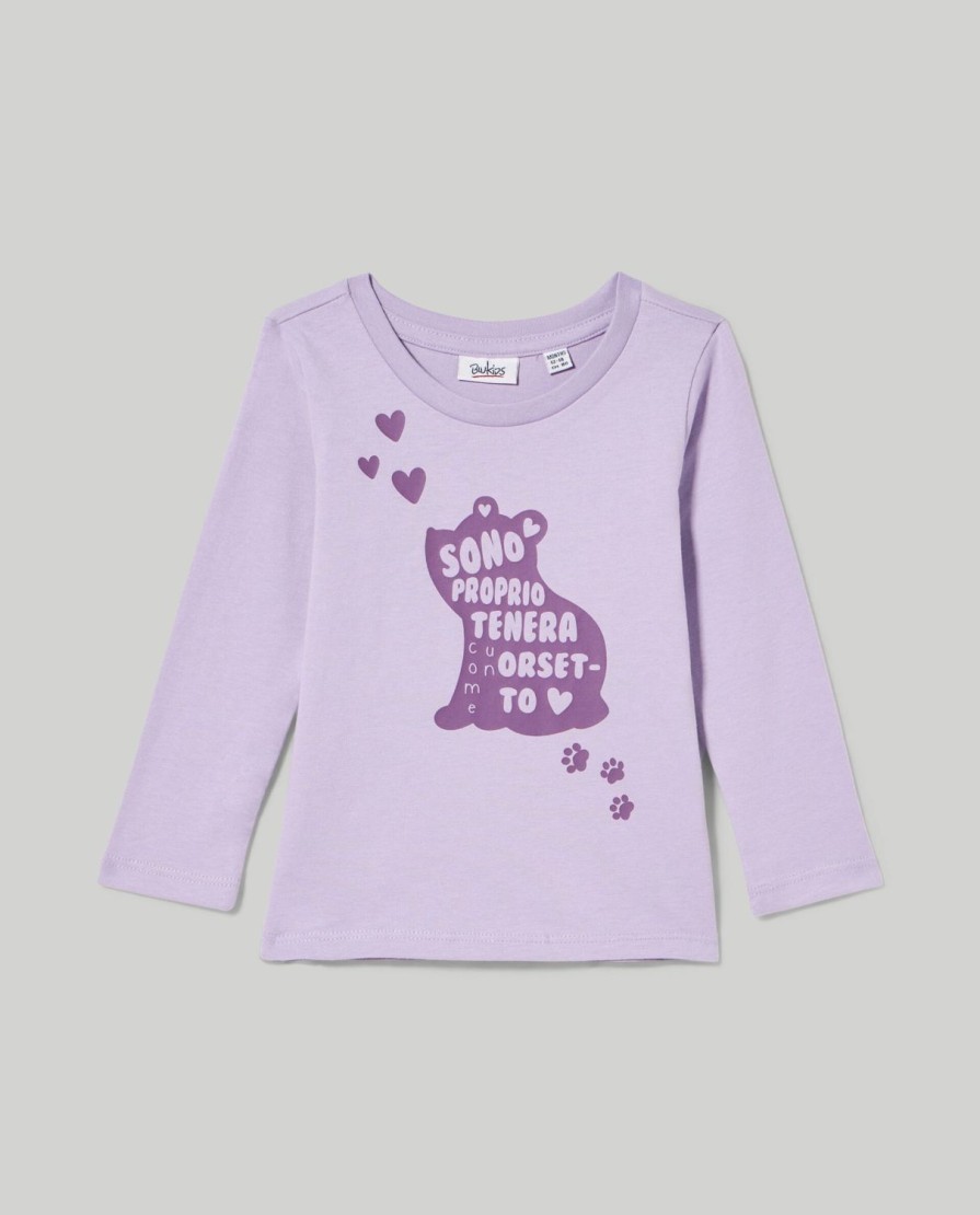 Neonata 9-36 Mesi Blukids Magliette | T-Shirt In Cotone A Maniche Lunghe Neonata