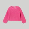 Bambini Blukids Maglioni | Tricot Girocollo In Ciniglia Bambina