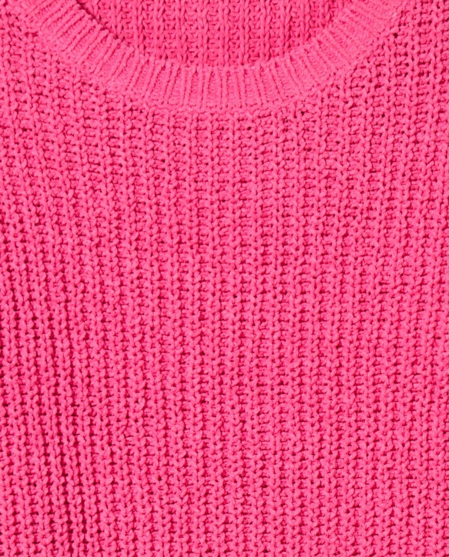 Bambini Blukids Maglioni | Tricot Girocollo In Ciniglia Bambina