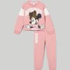 Bambini Blukids Set Bambina | Jogging Set In Cotone Garzato Bambina