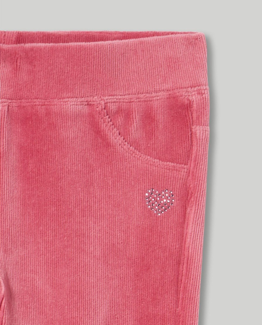 Bambini Blukids Jeans E Pantaloni | Treggings In Costina Di Ciniglia Bambina