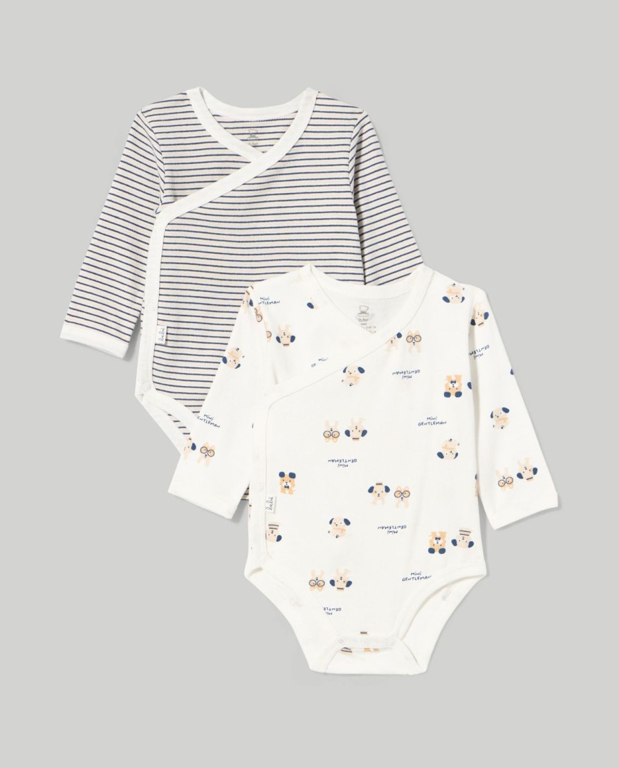 Nascita Blukids Body | Pack 2 Body In Puro Cotone Interlock Neonato