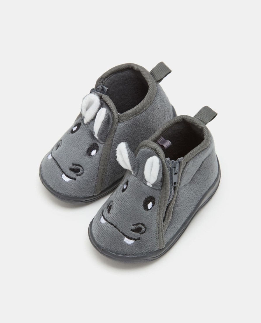 Neonato 9-36 Mesi Blukids Scarpe | Pantofola Con Zip Neonato