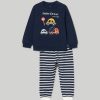 Neonato 9-36 Mesi Blukids Pigiami | Set Pigiama Lungo In Puro Cotone Neonato