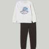 Bambini Blukids Set Bambino | Jogging Set In Cotone Melange Bambino