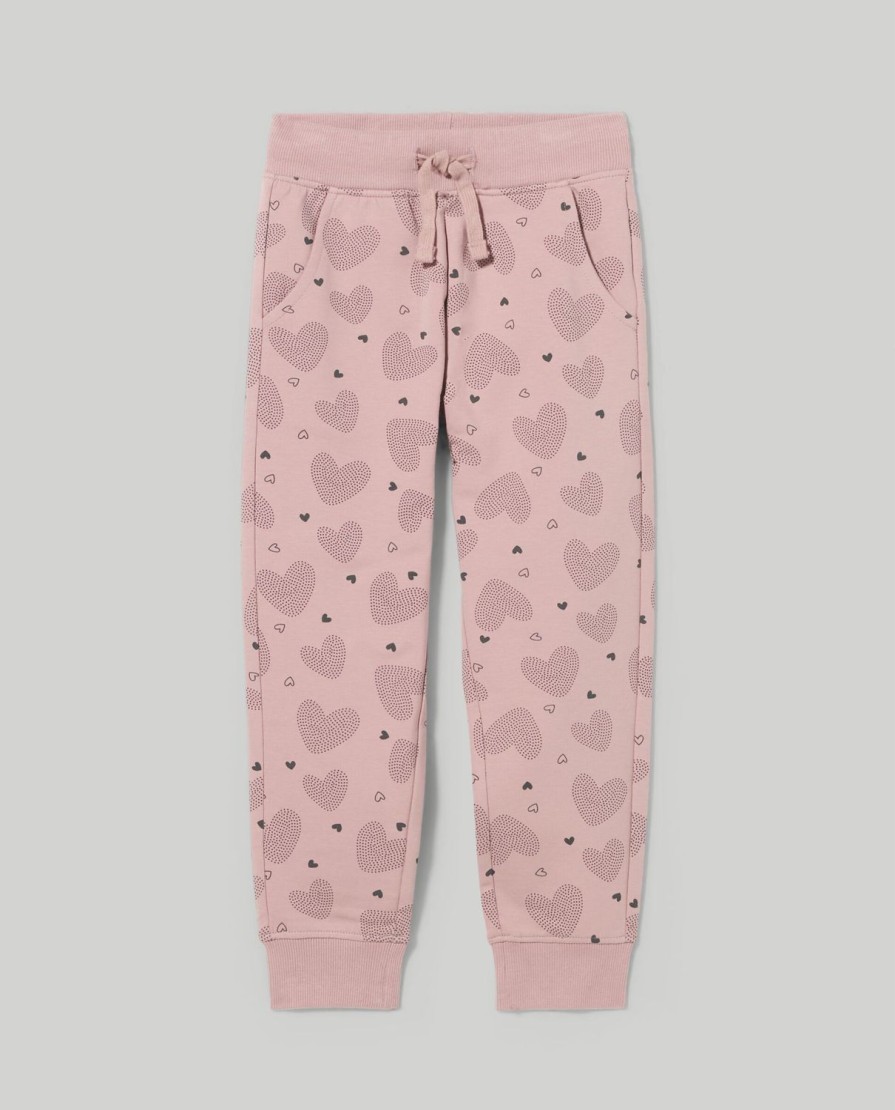 Bambini Blukids Jeans E Pantaloni | Pantaloni In Felpa Di Cotone Elasticizzato Bambina