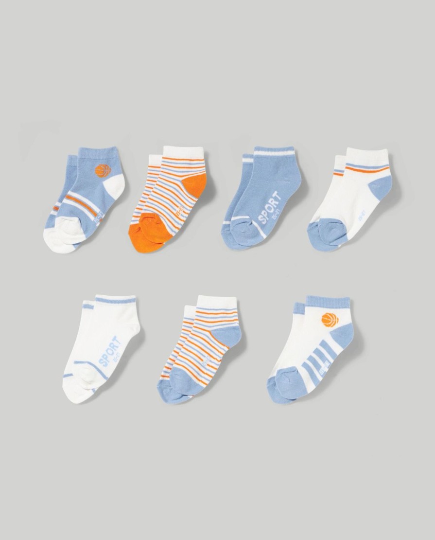 Bambini Blukids Calze E Calzini | Pack 7 Calze In Misto Cotone Bambino