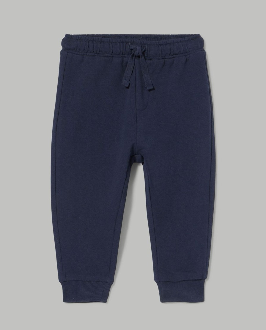 Neonato 9-36 Mesi Blukids Pantaloni E Jeans | Jogger In Puro Cotone Neonato