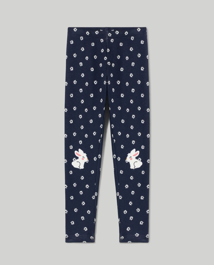 Bambini Blukids Leggings | Leggings In Pelliccetta Leggera Bambina