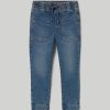 Bambini Blukids Jeans E Pantaloni | Joggers In Denim Stretch Bambino