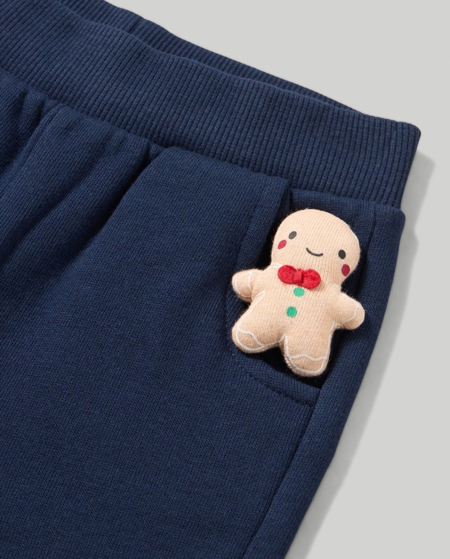 Neonato 9-36 Mesi Blukids Pantaloni E Jeans | Pantaloni In Felpa Di Puro Cotone Neonato