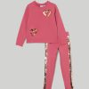 Bambini Blukids Set Bambina | Jogging Set In Felpa Garzata Elasticizzata Con Paillettes Bambina