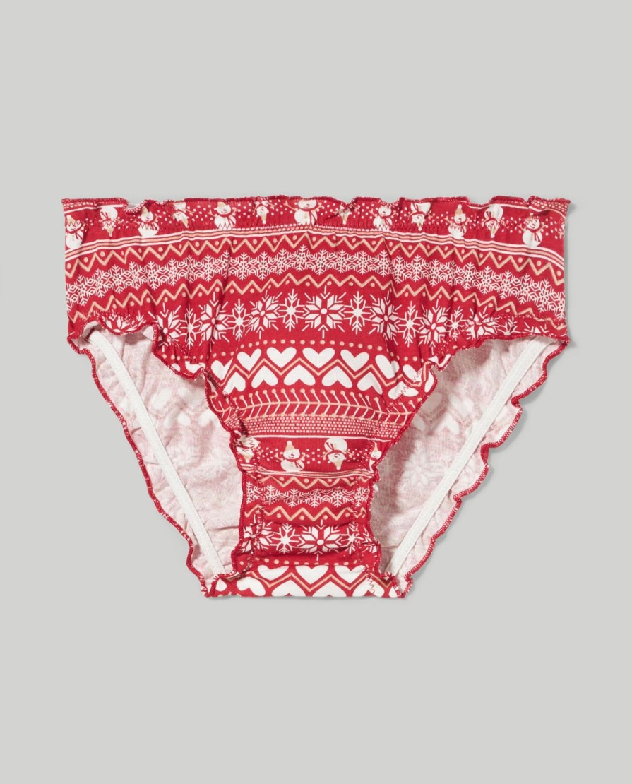 Bambini Blukids Slip E Coulotte | Slip In Puro Cotone Natale Bambina