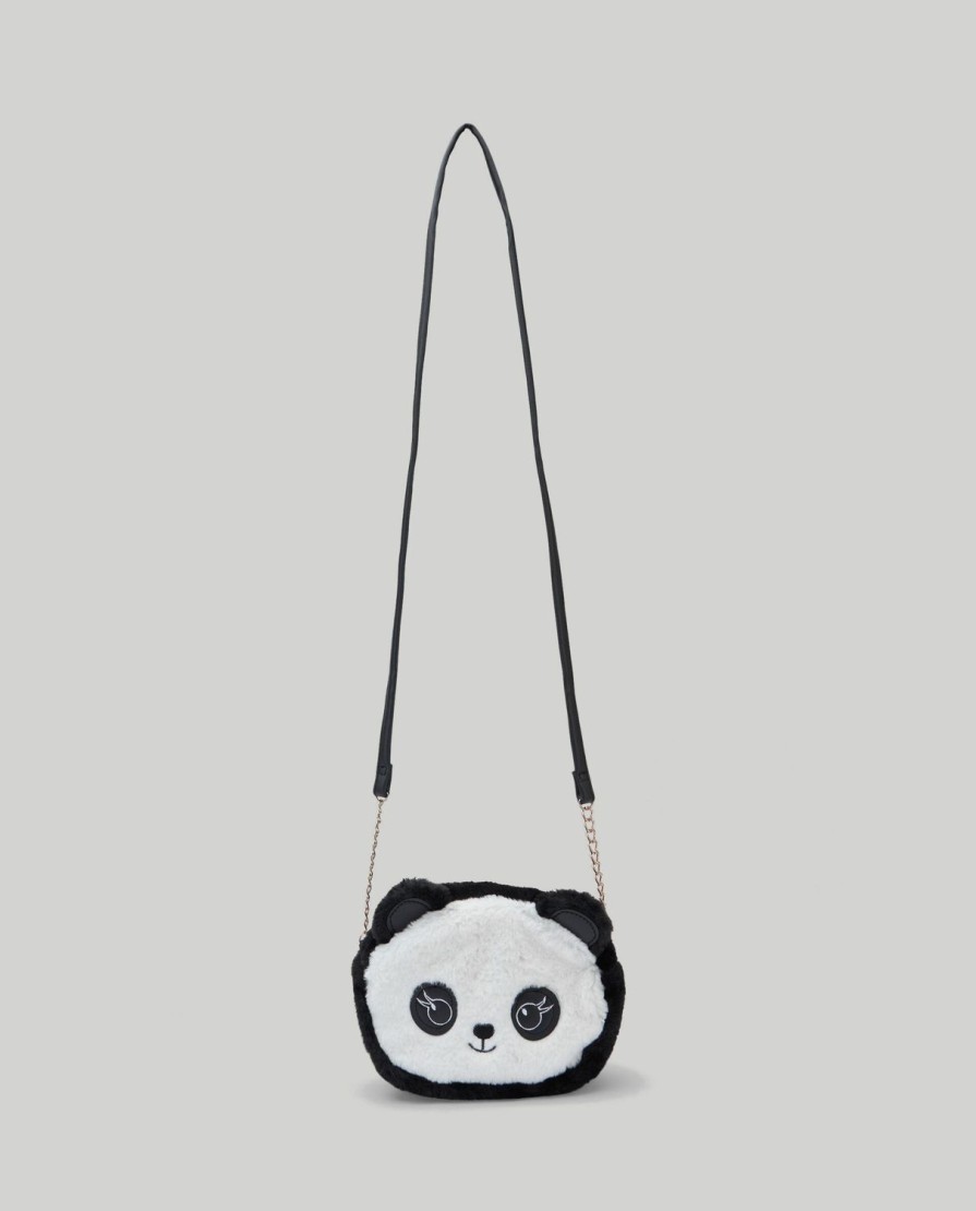 Bambini Blukids Accessori | Borsa Panda In Finta Pelliccia