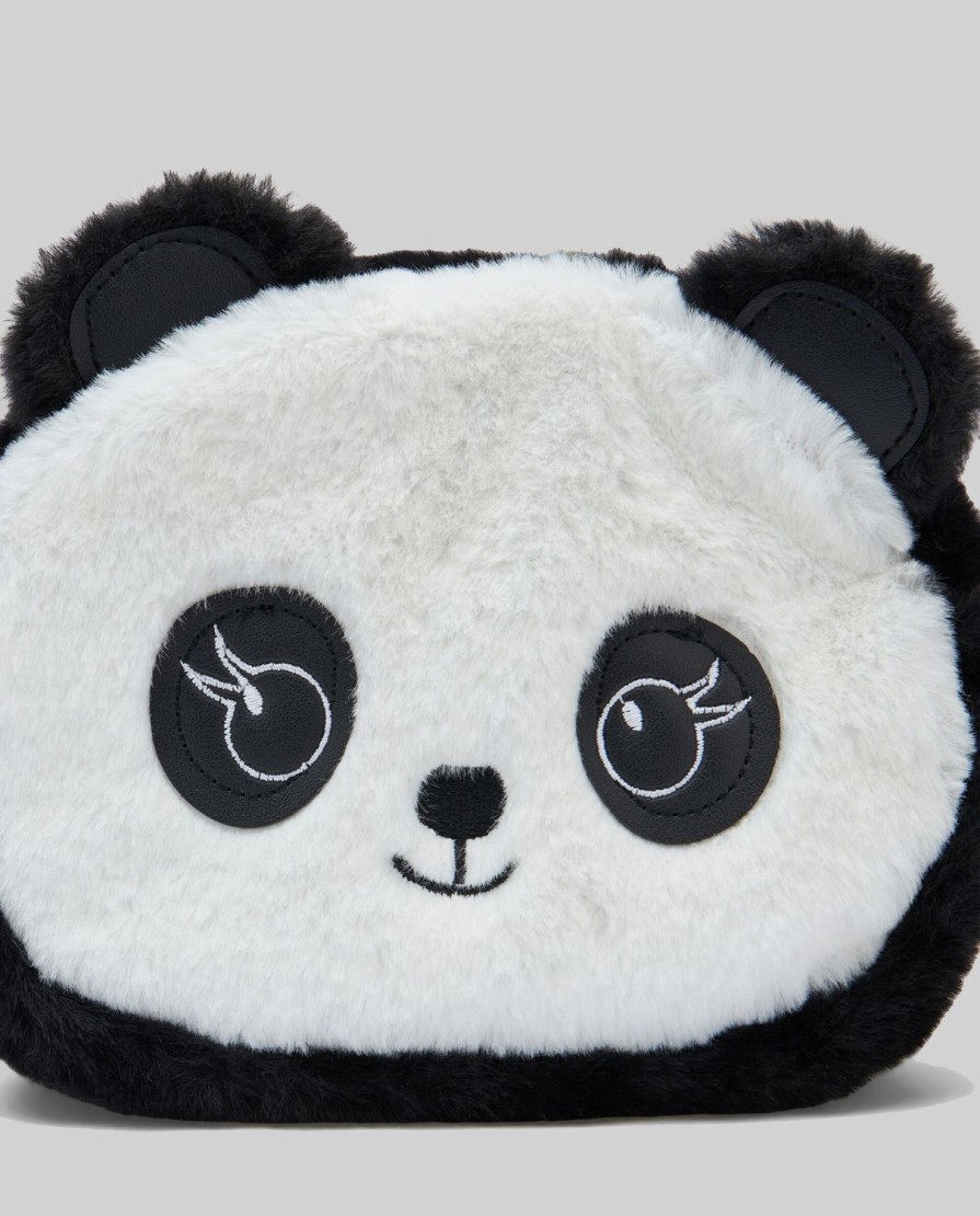 Bambini Blukids Accessori | Borsa Panda In Finta Pelliccia