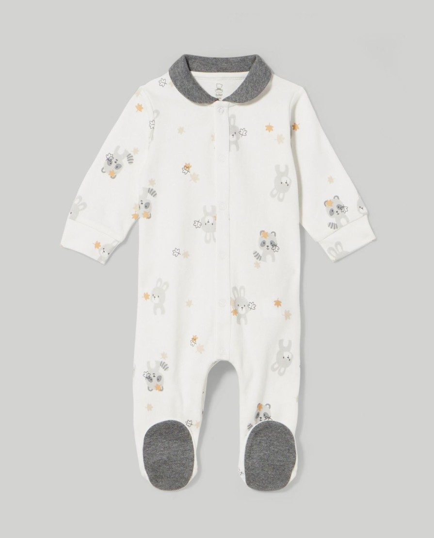 Nascita Blukids Tutine | Tutina In Puro Cotone Con Rouches Neonato