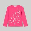 Bambini Blukids Magliette | T-Shirt In Puro Cotone Con Stampa Glitter Bambina