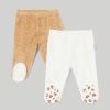 Neonata 9-36 Mesi Blukids Pantaloni E Jeans | Pack 2 Ghette In Ciniglia Neonata