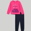 Bambini Blukids Set Bambina | Jogging Set In Felpa Elasticizzata Con Paillettes Bambina