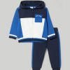 Neonato 9-36 Mesi Blukids Completini | Jogging Set In Felpa Di Puro Cotone Neonato