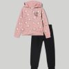 Bambini Blukids Set Bambina | Jogging Set In Felpa Di Cotone Con Glitter Bambina