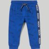 Neonato 9-36 Mesi Blukids Pantaloni E Jeans | Joggers In Felpa Di Puro Cotone Neonato