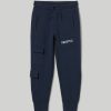 Bambini Blukids Jeans E Pantaloni | Joggers In Puro Cotone Con Tasconi Bambino