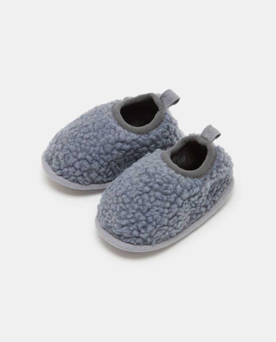 Neonata 9-36 Mesi Blukids Scarpe | Pantofola In Sherpa Neonati