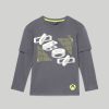 Ragazzi Blukids Magliette | T-Shirt In Puro Cotone A Maniche Lunghe Ragazzo