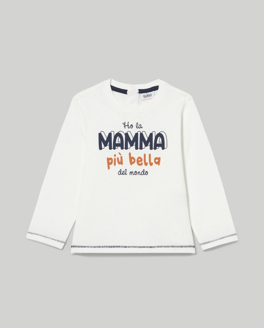 Neonato 9-36 Mesi Blukids Magliette | T-Shirt A Maniche Lunghe In Puro Cotone Neonato