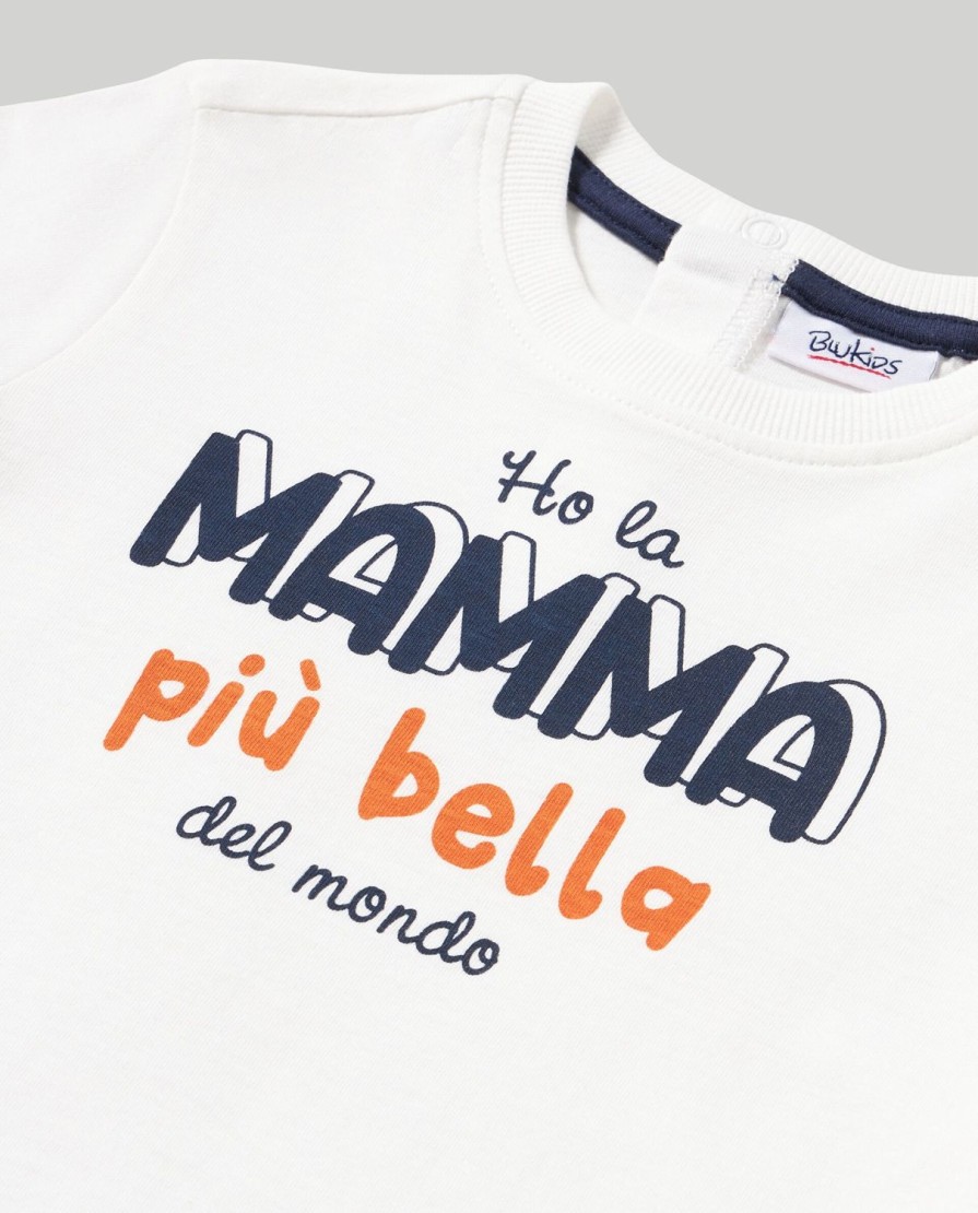 Neonato 9-36 Mesi Blukids Magliette | T-Shirt A Maniche Lunghe In Puro Cotone Neonato