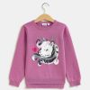 Bambini Blukids Maglioni | Pullover Tricot In Puro Cotone Con Paillettes E Bambina