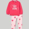 Neonata 9-36 Mesi Blukids Completini | Jogging Set In Cotone Elasticizzato Neonata