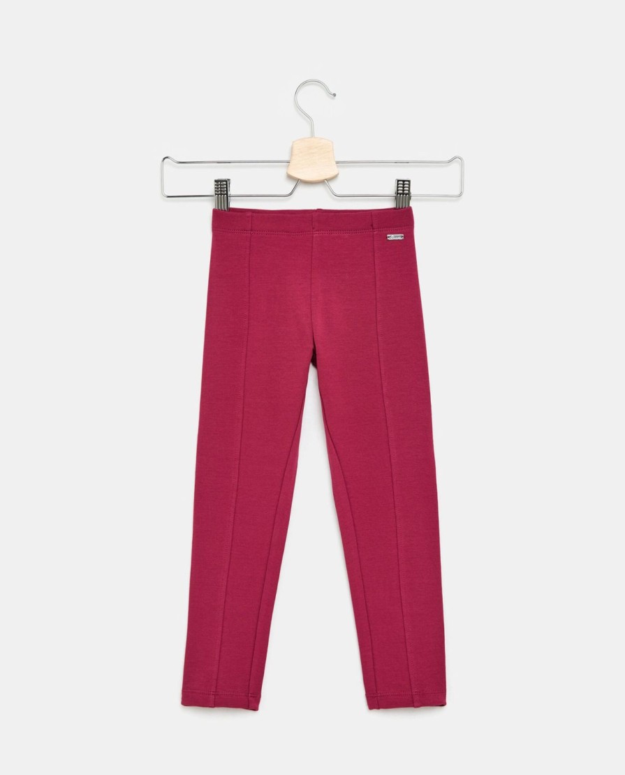 Bambini Blukids Jeans E Pantaloni | Pantaloni Stretti In Cotone Elasticizzato Bambina