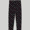 Bambini Blukids Jeans E Pantaloni | Leggings In Felpa Elasticizzata Stampati Bambina