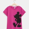 Ragazzi Blukids Magliette | T-Shirt Con Stampa Mickey In Cotone Elasticizzato Ragazza