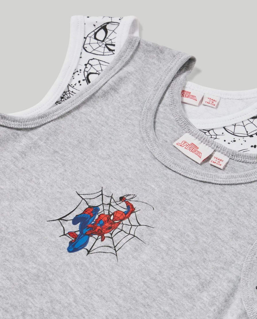 Bambini Blukids Magliette E Canottiere | Pack 2 Canotte Spider-Man Bambino