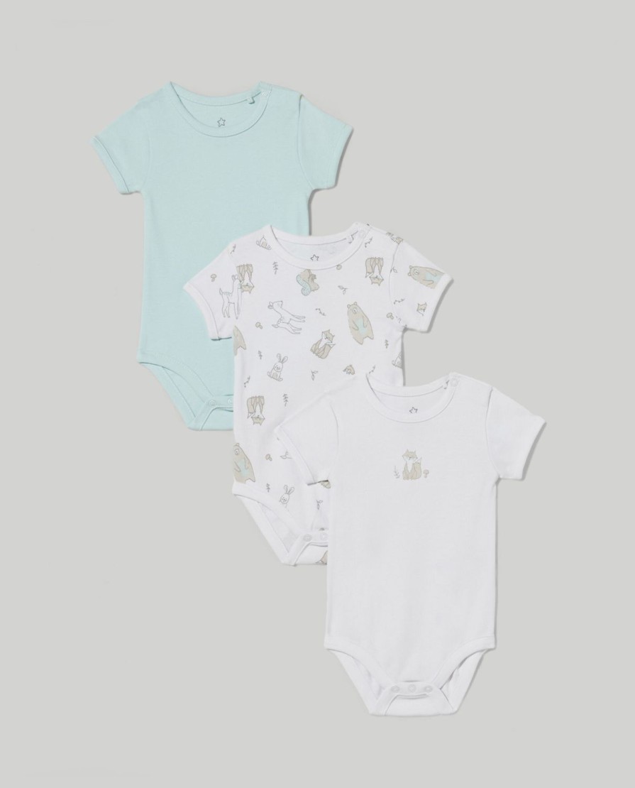 Nascita Blukids Body | Pack 3 Body In Puro Cotone Neonato