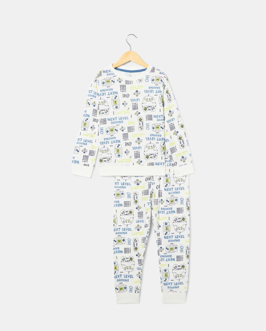 Bambini Blukids Pigiami | Set Pigiama Lungo In Puro Cotone Bambino