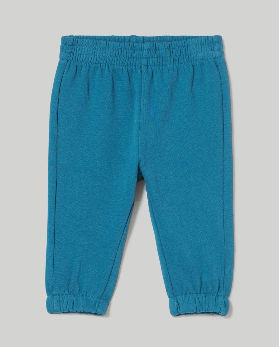 Neonato 9-36 Mesi Blukids Pantaloni E Jeans | Pantaloni In French Terry Di Puro Cotone Neonato