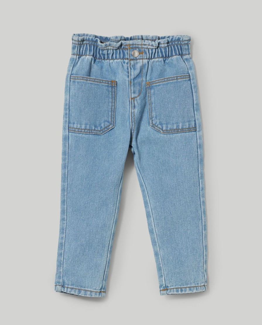 Neonata 9-36 Mesi Blukids Pantaloni E Jeans | Denim In Puro Cotone Neonata