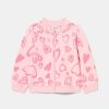 Neonata 9-36 Mesi Blukids Maglioncini | Cardigan Con Zip In Felpa Di Cotone Neonata