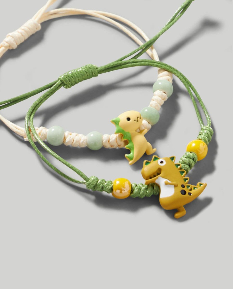 Bambini Blukids Accessori | Set 2 Braccialetti Dinosauri