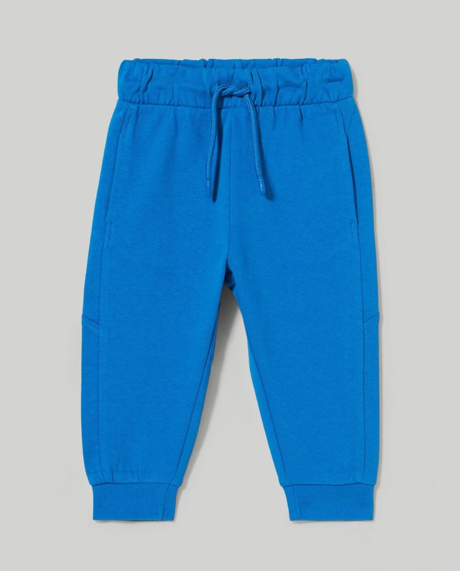 Neonato 9-36 Mesi Blukids Pantaloni E Jeans | Joggers In Puro Cotone Neonato