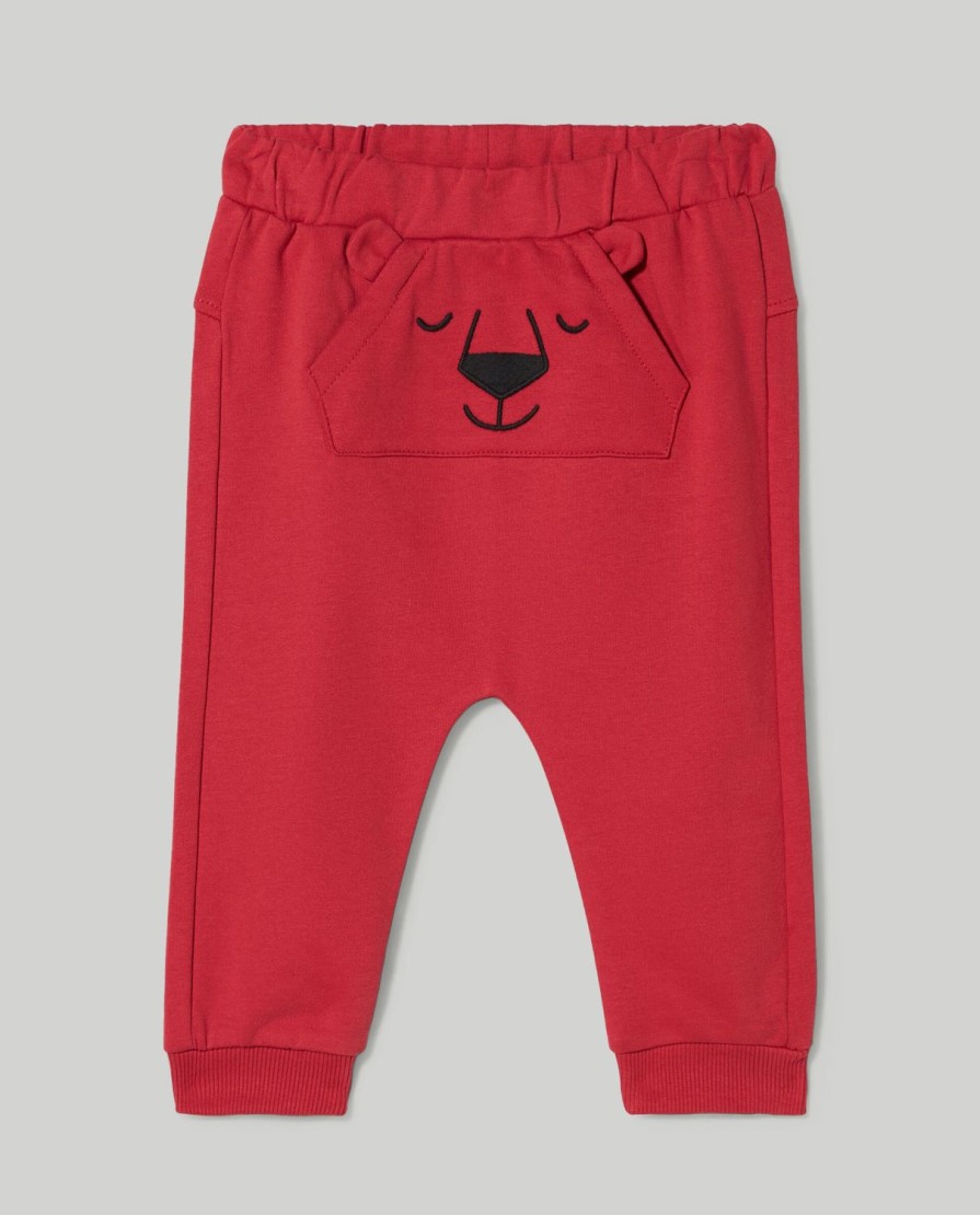 Neonato 9-36 Mesi Blukids Pantaloni E Jeans | Joggers In Puro Cotone Neonato