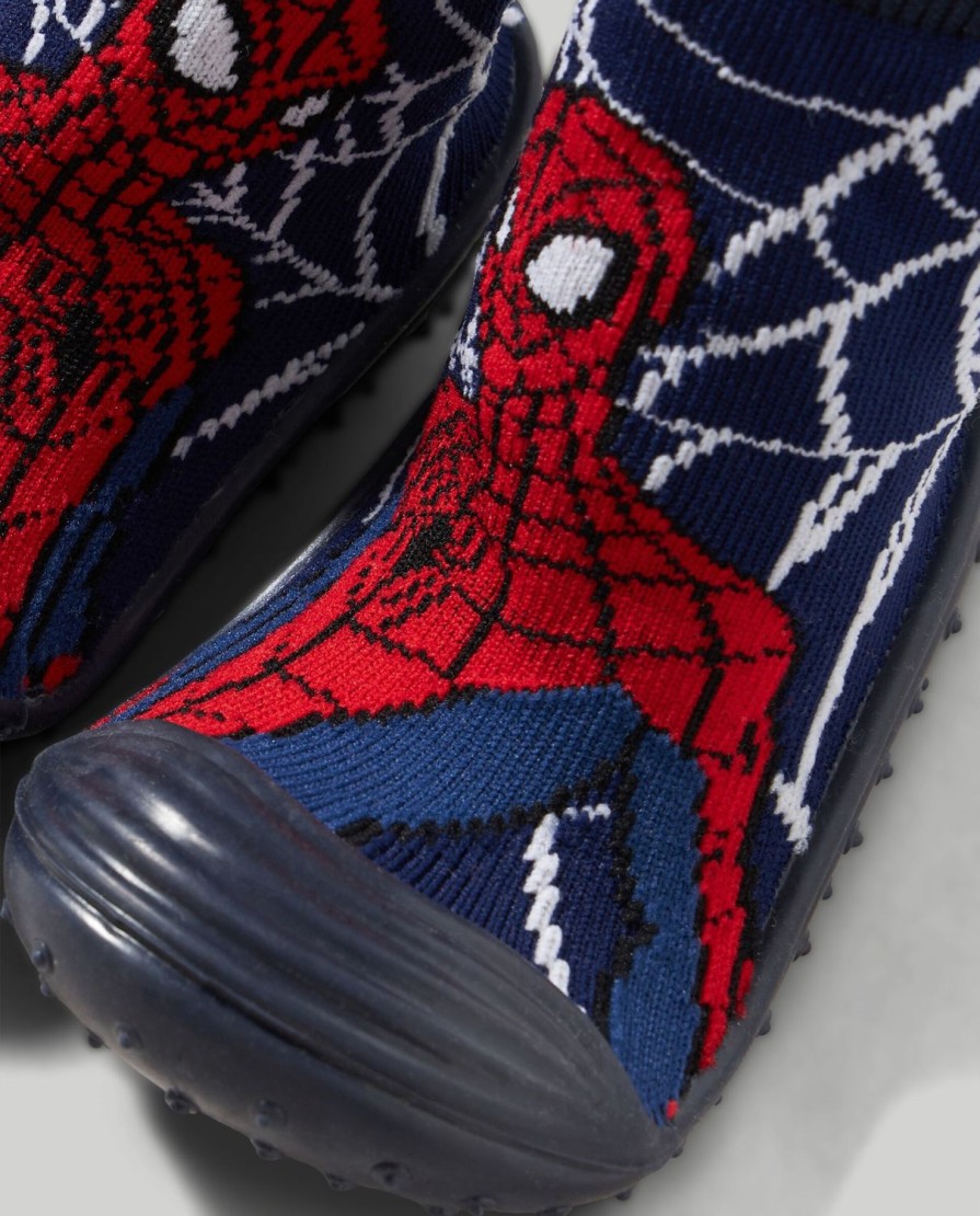 Bambini Blukids Scarpe | Calze Spider-Man Con Suola In Gomma Bambino