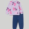 Neonata 9-36 Mesi Blukids Completini | Jogging Set In Felpa Di Cotone Neonata